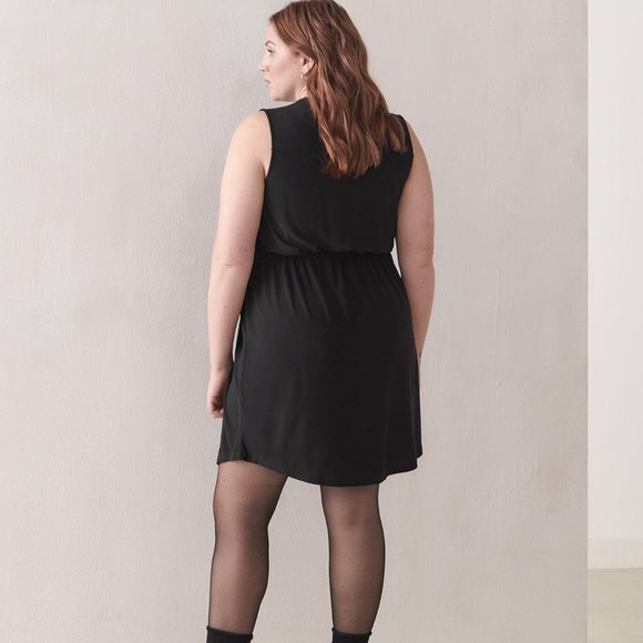 **SOLD** NWT Addition Elle Black Shirt Dress X - Picture 2 of 5